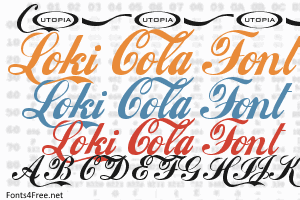coca cola script font free